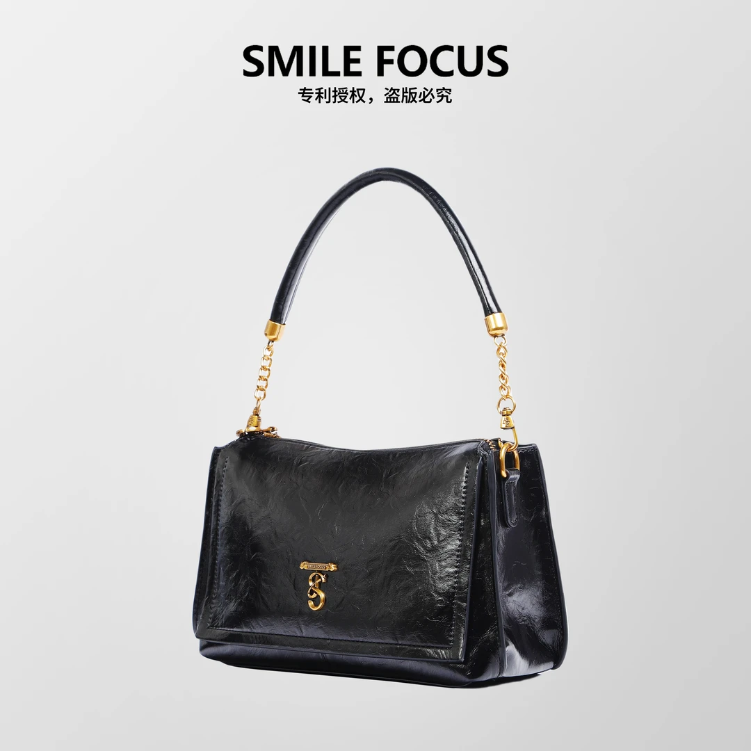 SMILE FOCUS微笑有约法式高级感腋下包包2025新款小众通勤小方包