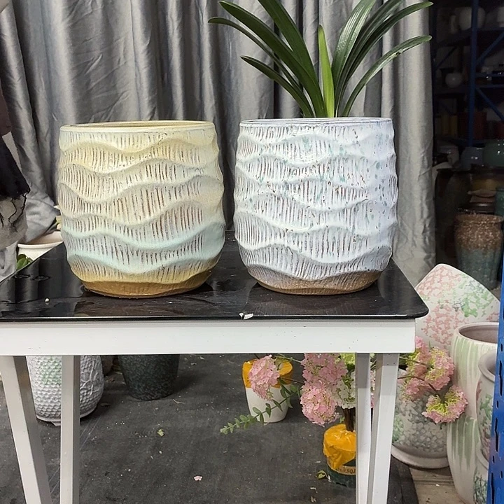 18×21 -粗陶花盆有孔-买买买