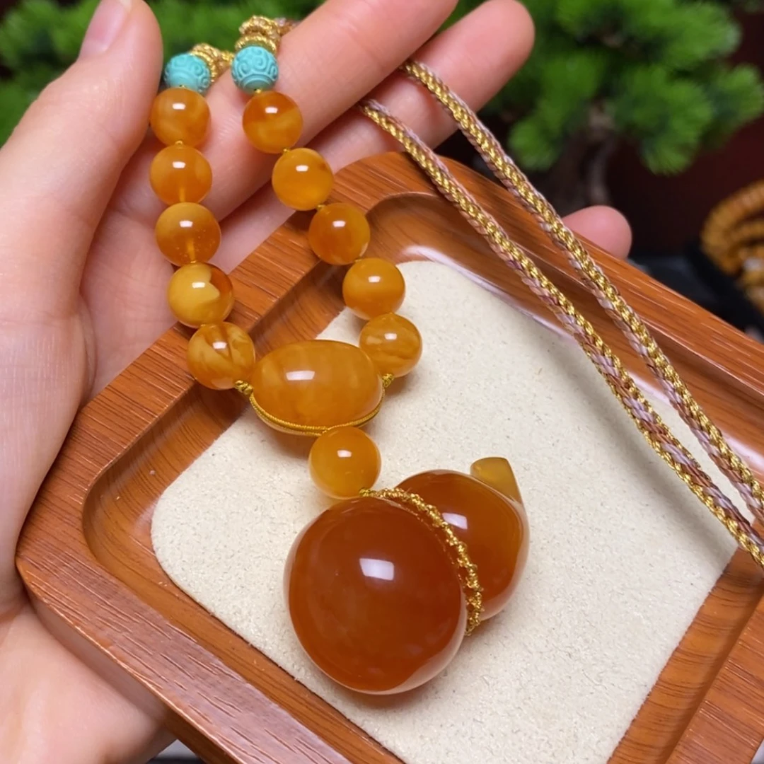 【闪购商品】蜜蜡颈饰未镶嵌项链