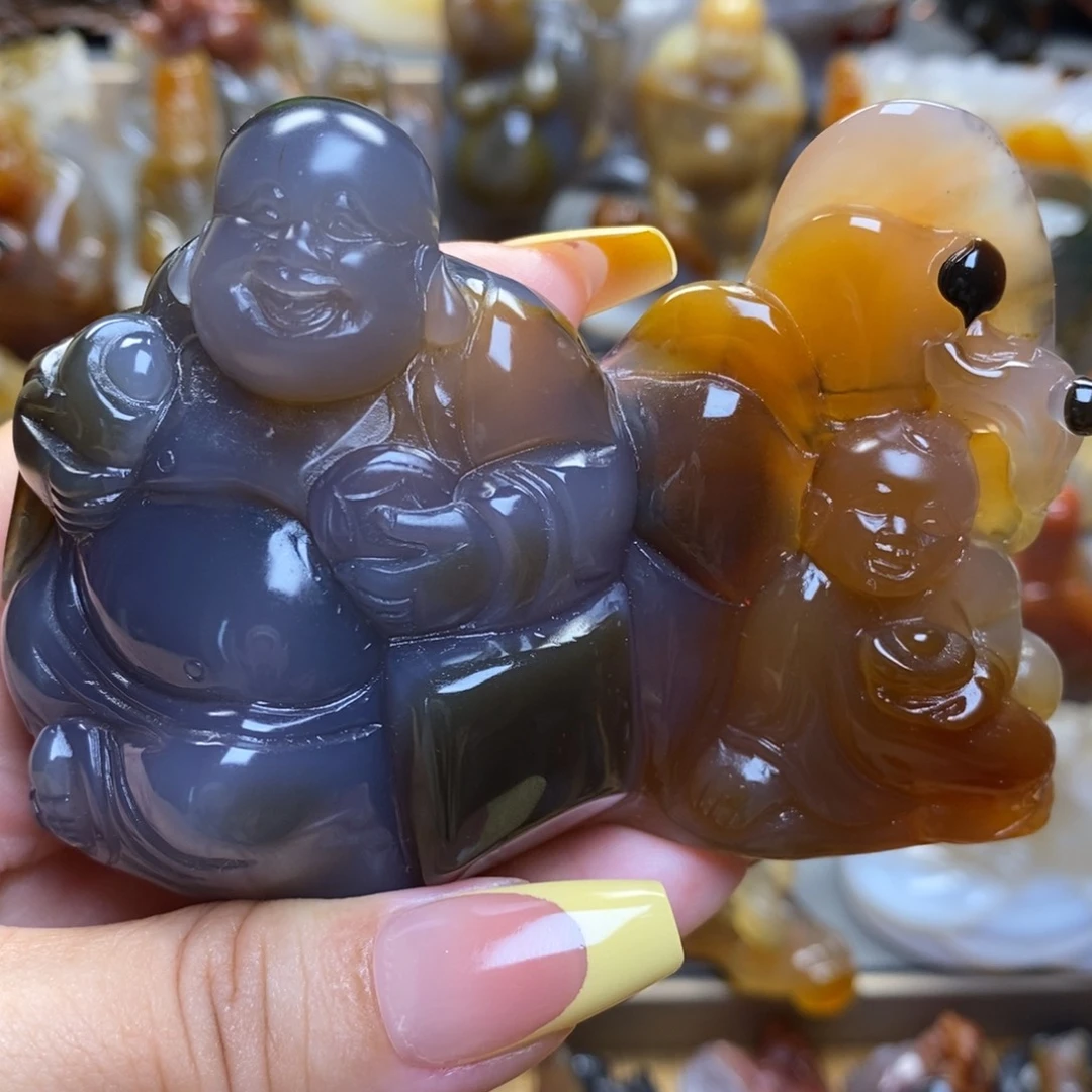 玛瑙/玉髓把件未镶嵌