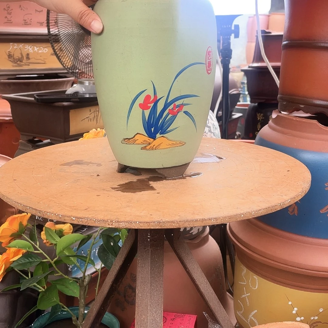 绿龙蛋小花盆紫砂花盆紫砂花盆