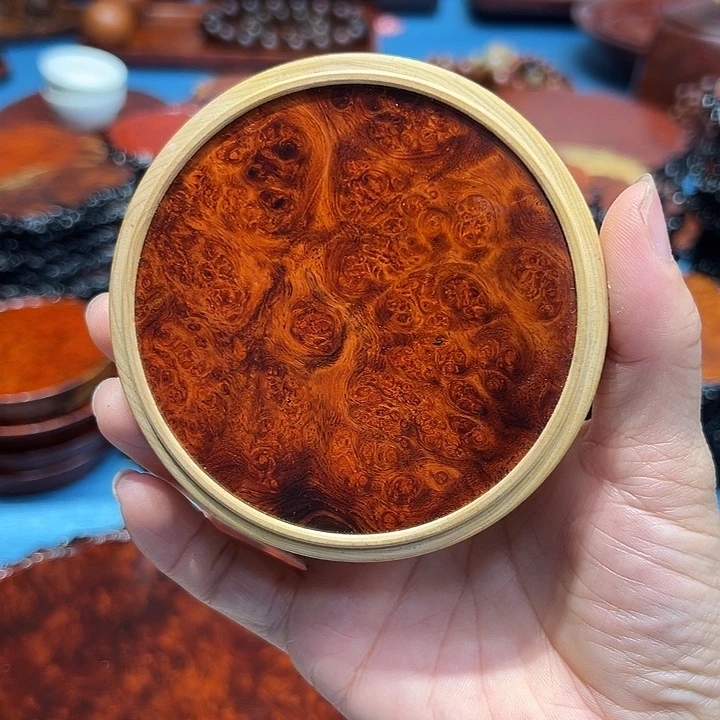 木缅花榴疤镶嵌黄杨木