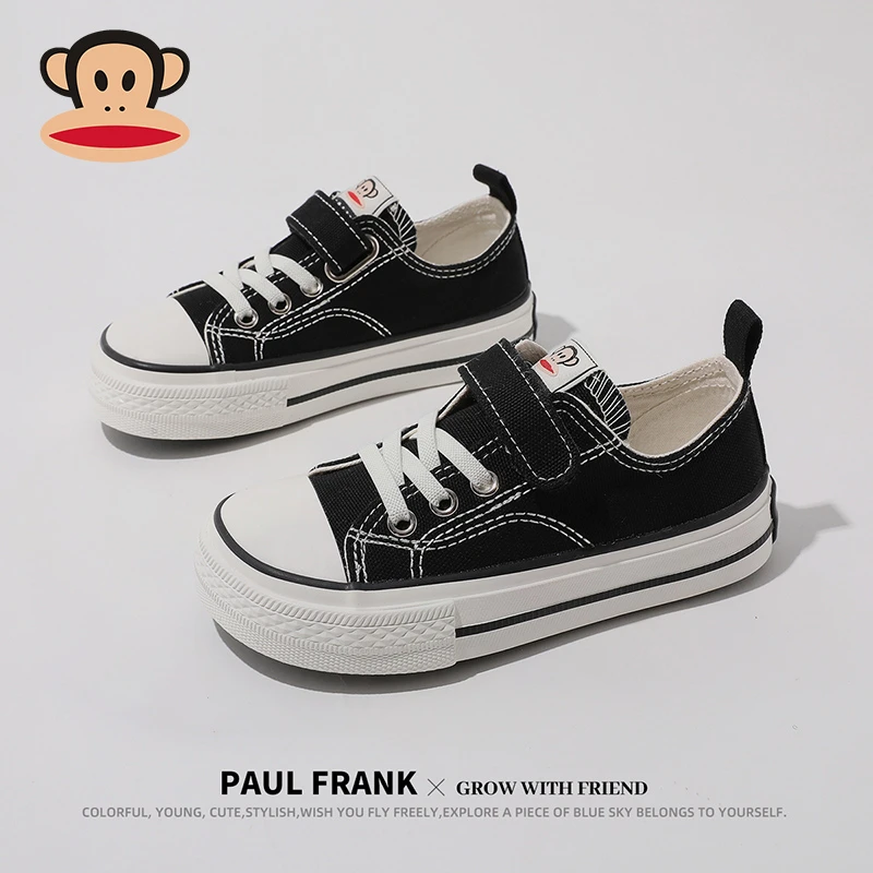 大嘴猴童鞋男童帆布鞋2025春季新款胖脚休闲6-12岁儿童布鞋女孩子