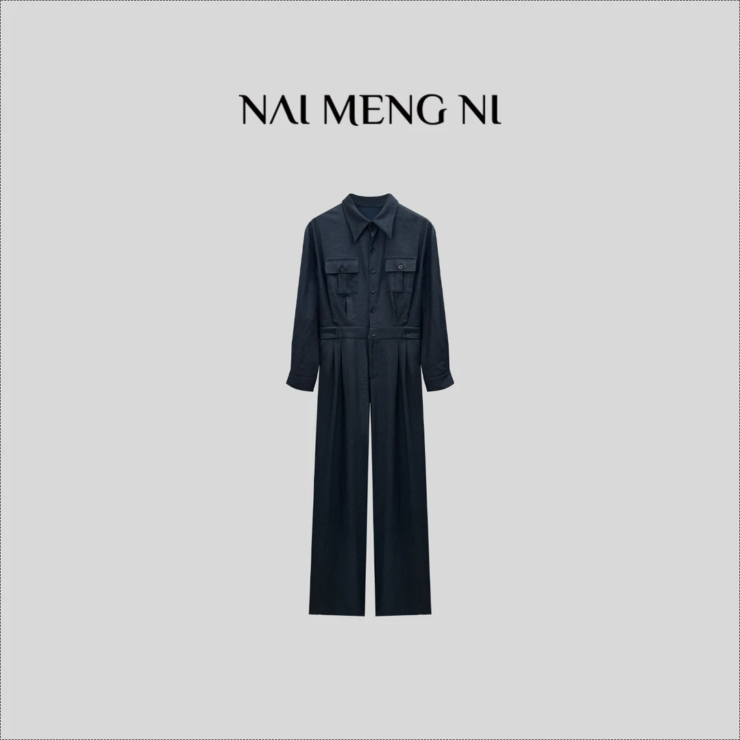 【齐齐定制】春款工装舒适时尚亲肤显瘦时髦休闲连体裤 26N2513888