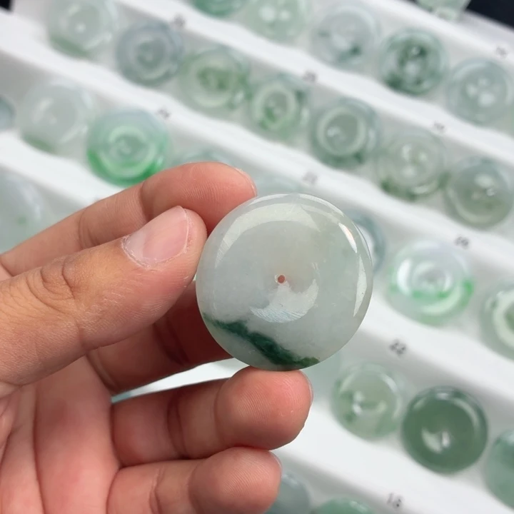 翡翠未镶嵌颈饰缅甸天然A货翡翠36.8-6.0