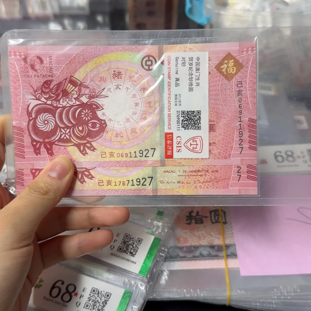 纸生肖猪纪念对钞