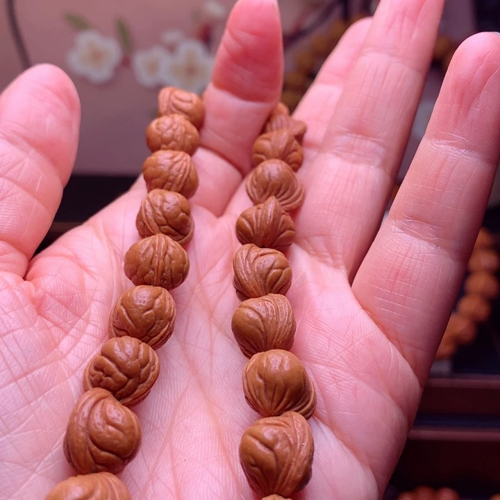 桃核手串小*龙纹桃核