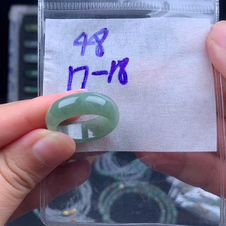 定制翡翠未镶嵌无***子戒圈