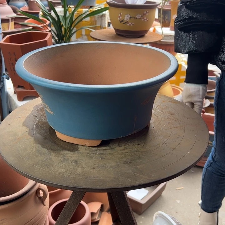 紫砂33蓝票口 口径33×14