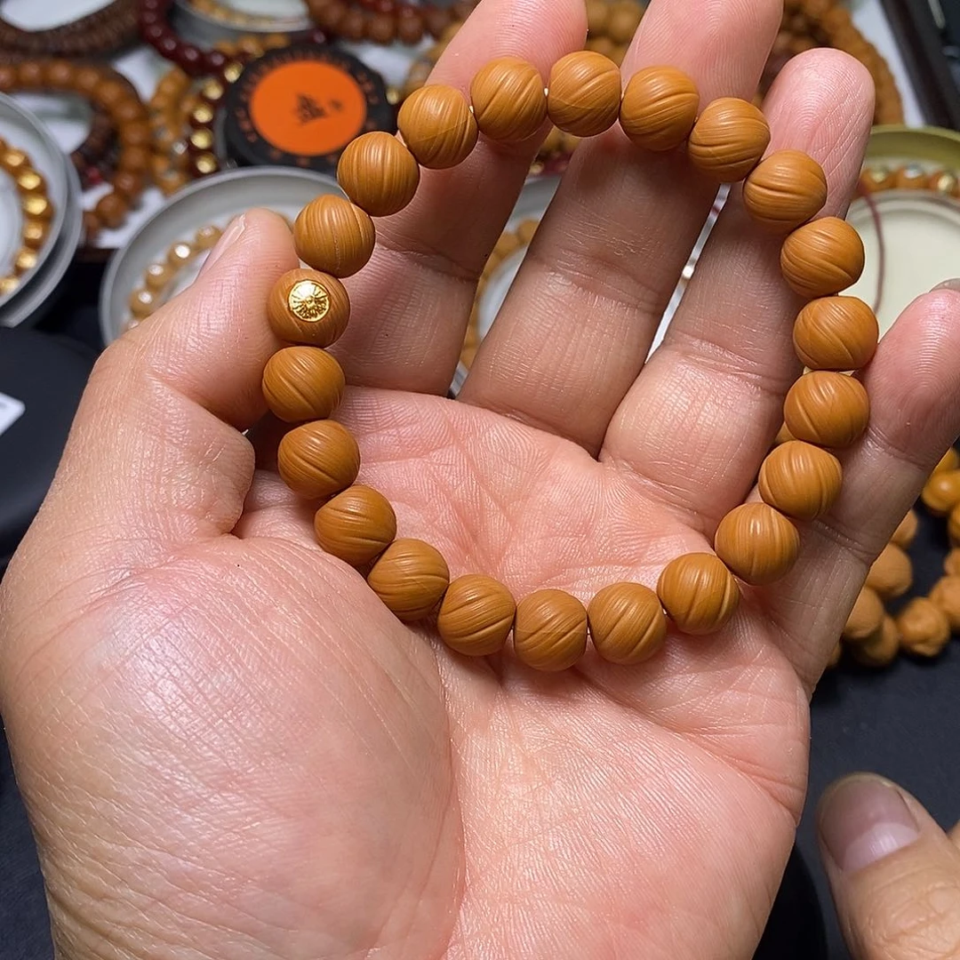 猴头核桃手串全品11左右金标定风珠10号