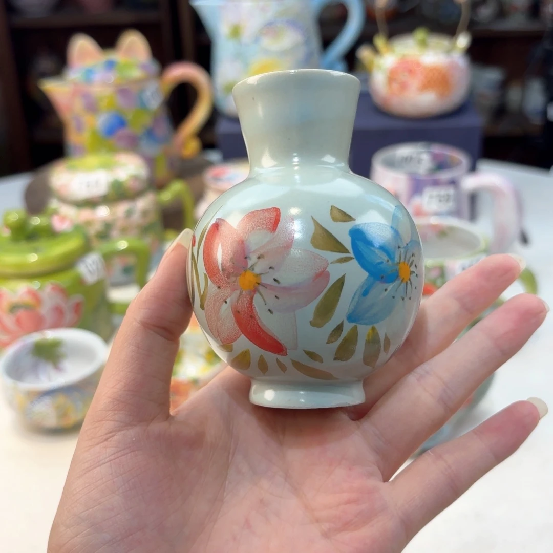 景德镇手绘高温釉下彩陶瓷茶具
