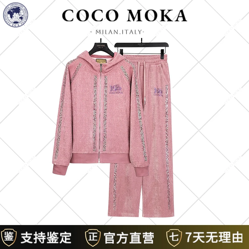 2025秋冬新款长袖运动休闲套装女士时尚宽松潮流【TZ5834】