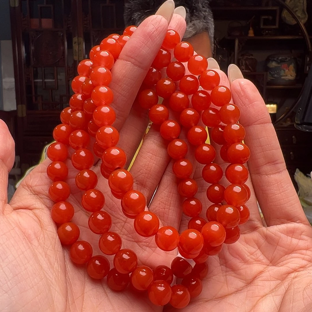 南红玛瑙南红未镶嵌XJ037。8m108