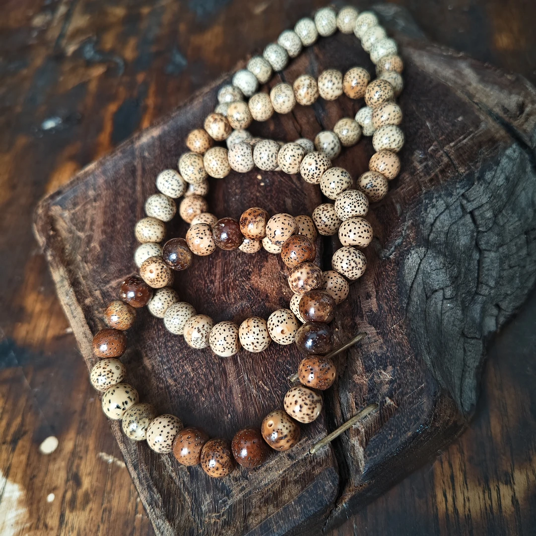 知行堂 星月菩提陈籽10*8苹果珠随缘单圈（多样性发货）