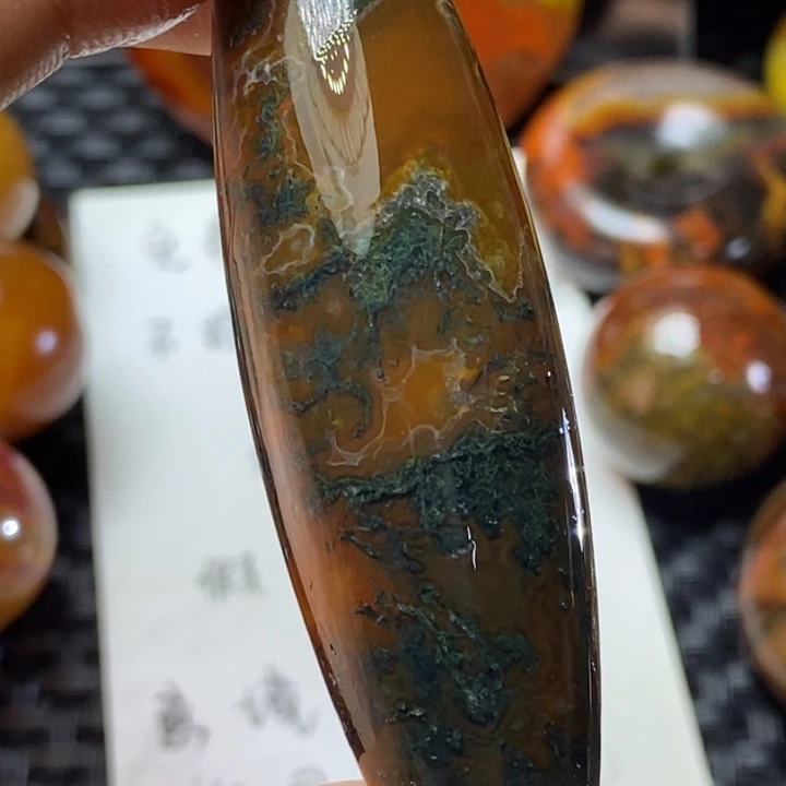 玛瑙/玉髓颈饰足铂镶嵌