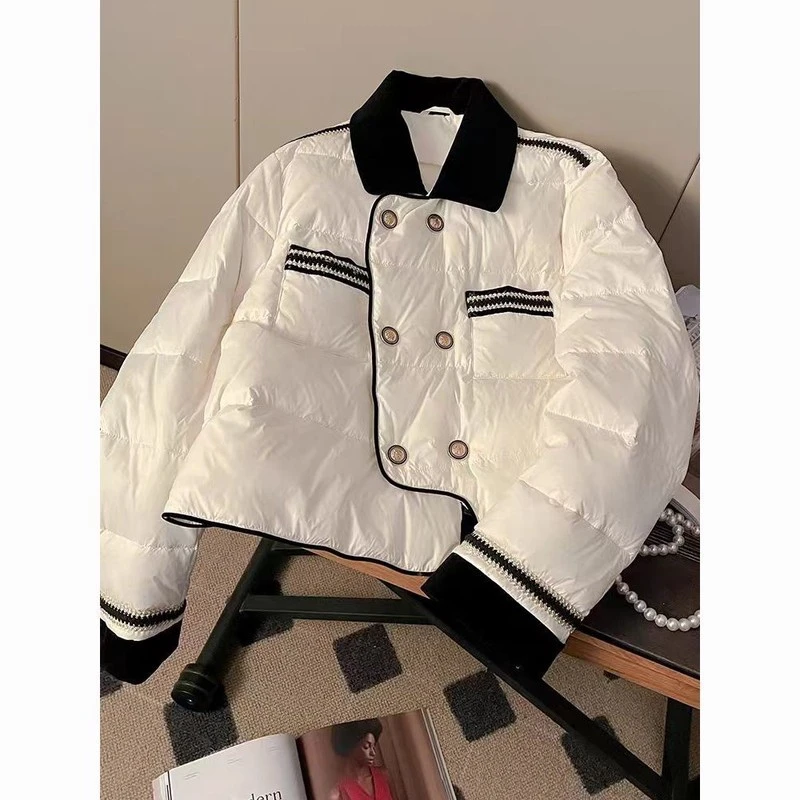 棉袄外套加绒新款袄子翻领百搭香风小个子棉衣冬季棉服加小加厚服