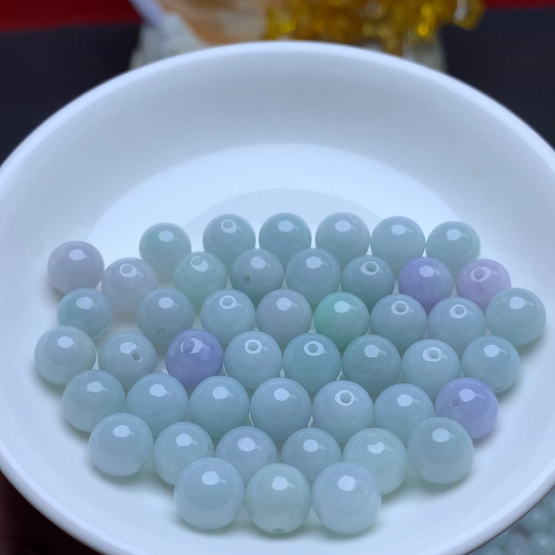 【闪购商品】翡翠手链未镶嵌卡9冰紫绿20个