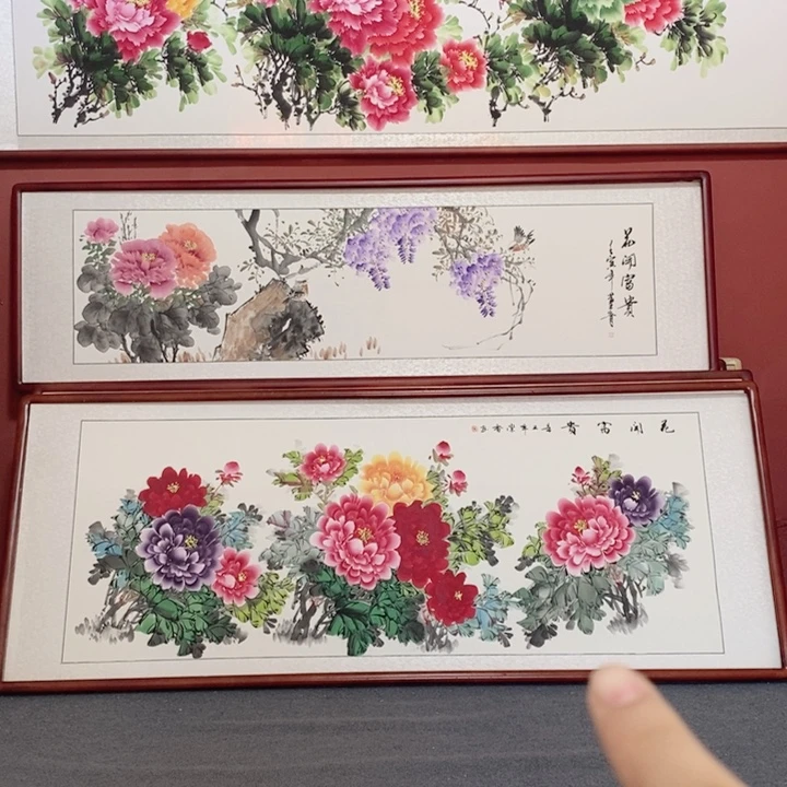 国画215*85尺寸带框包邮送到家
