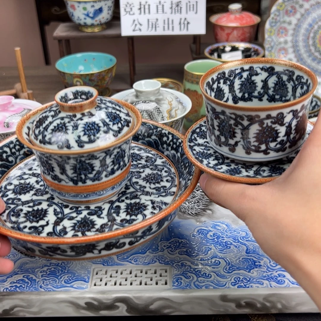 闲***事瓷片景德镇手工手绘陶瓷