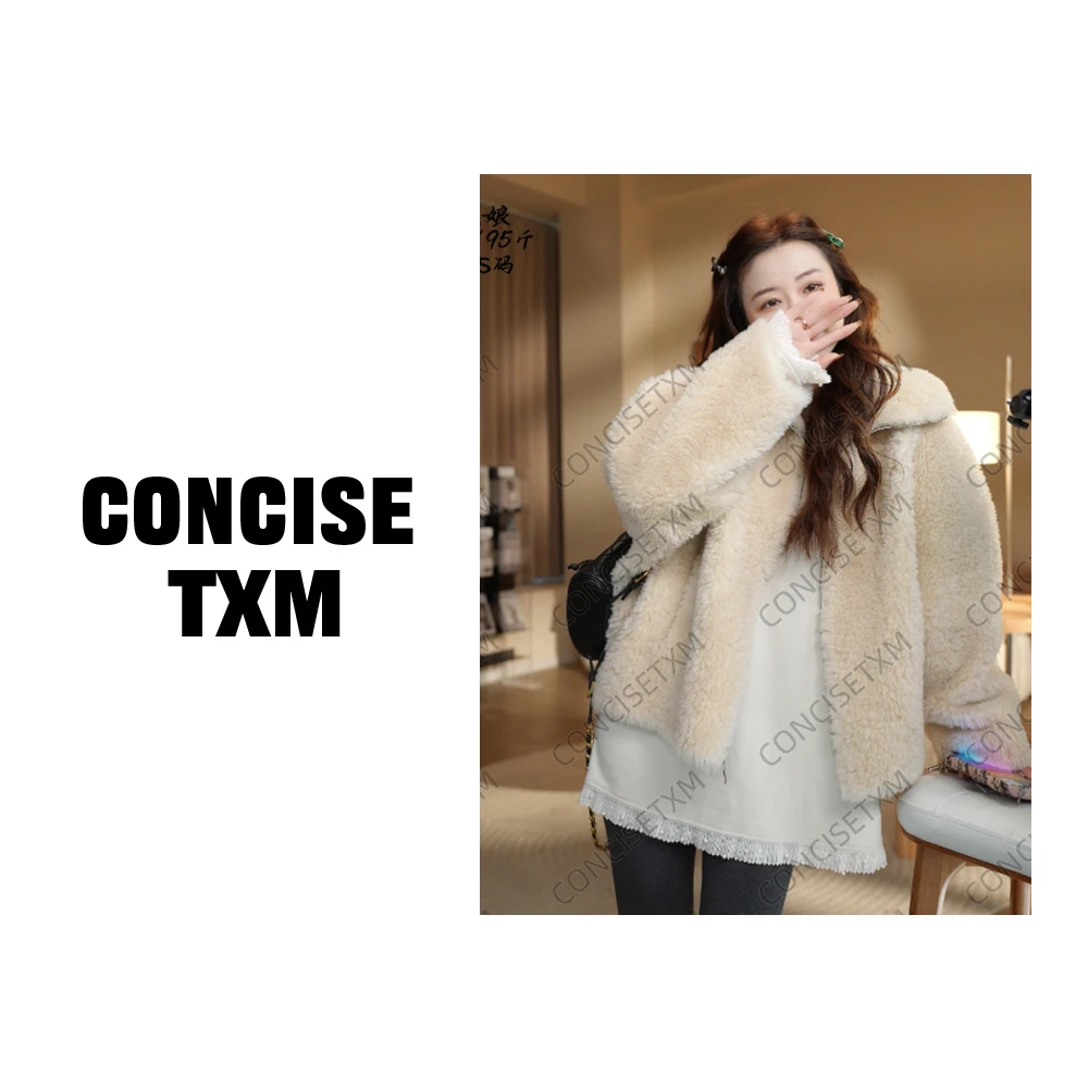 【唐小木】不简单拉链 拉链立领毛毛外套 时尚保暖羊毛外套 M0820