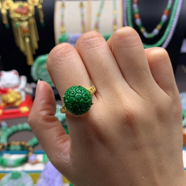 翡翠未镶嵌戒指翡翠戒指