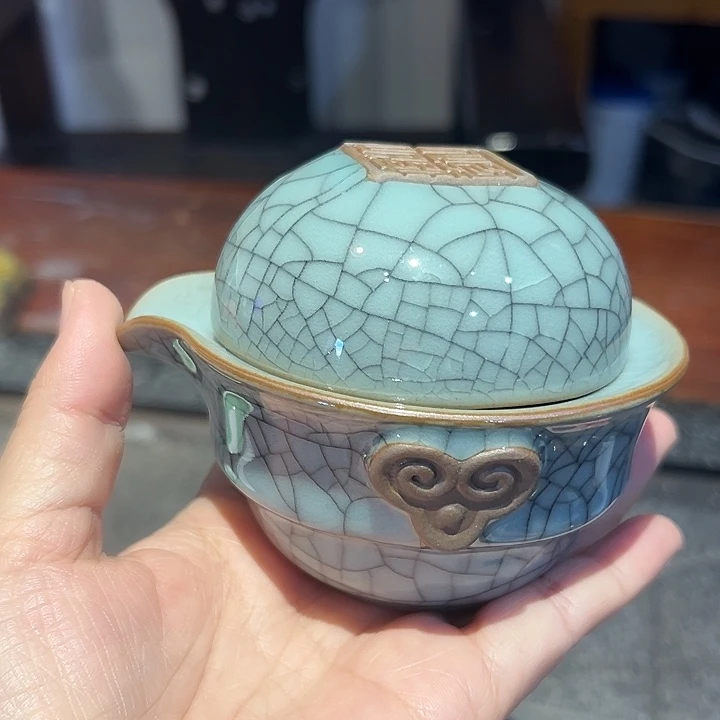 龙泉云间青瓷小米茶器