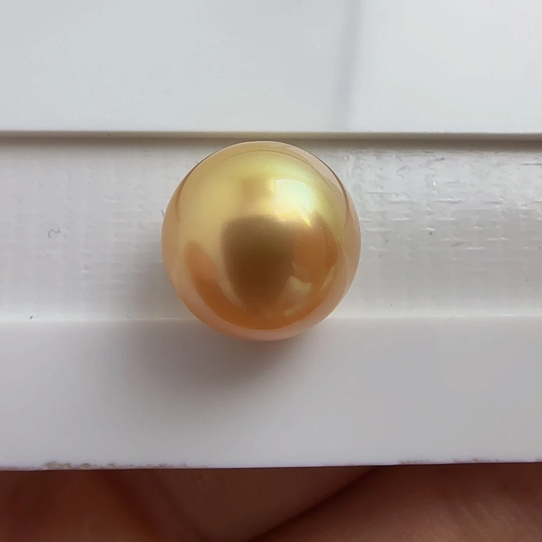 海水珍珠裸珠南洋金珠12.6
