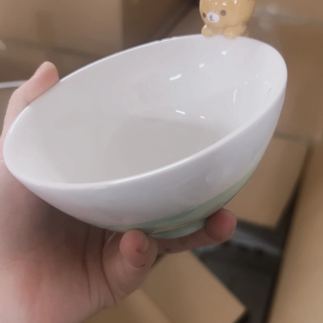 瓷片熊弟微瑕满20包邮可爱