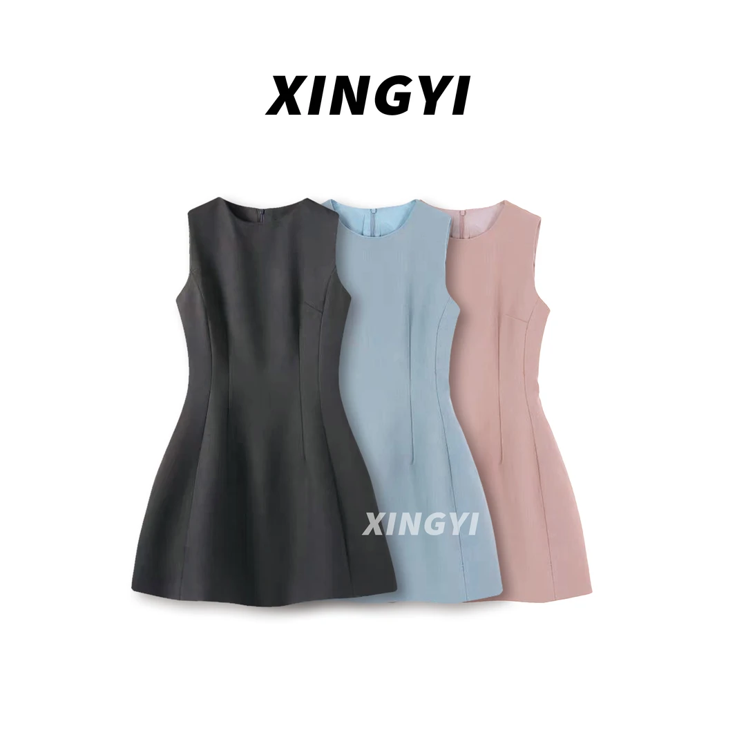 『XINGYI』法式高级质感修身气质连衣裙XY9078