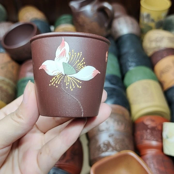 茶杯紫砂宜兴紫砂茶具正品