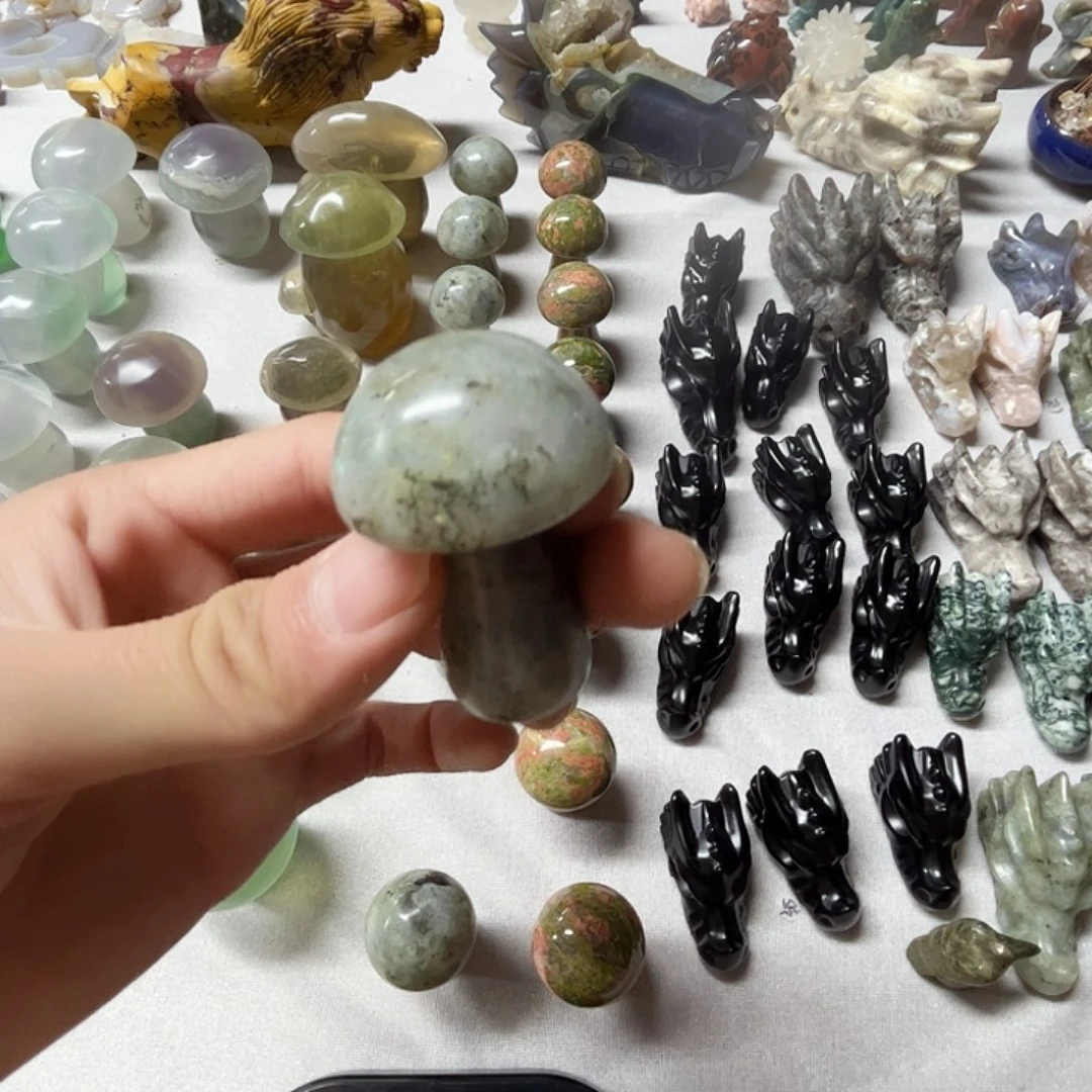 水晶未镶嵌珠宝半成品