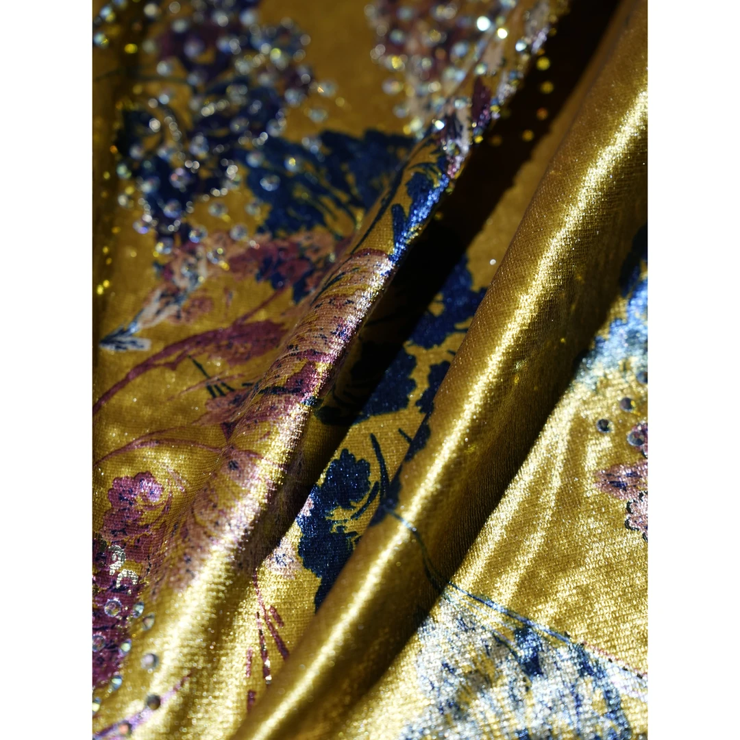 HZHJ 金色传说面料半米 时尚气质网纱0198（不支持七天无理由）