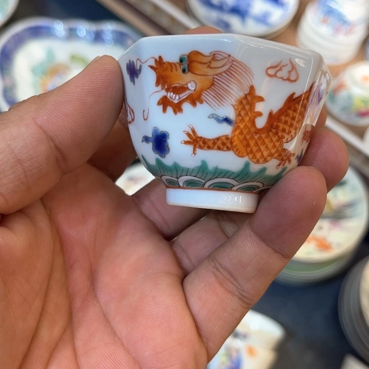 纯手绘精品盖碗杯