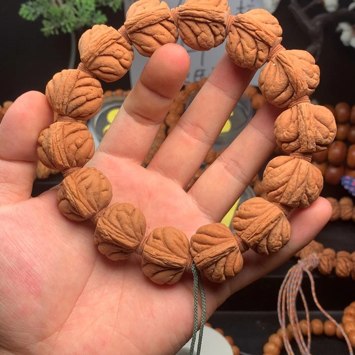 桃核手串20霸王龙 龙纹桃核