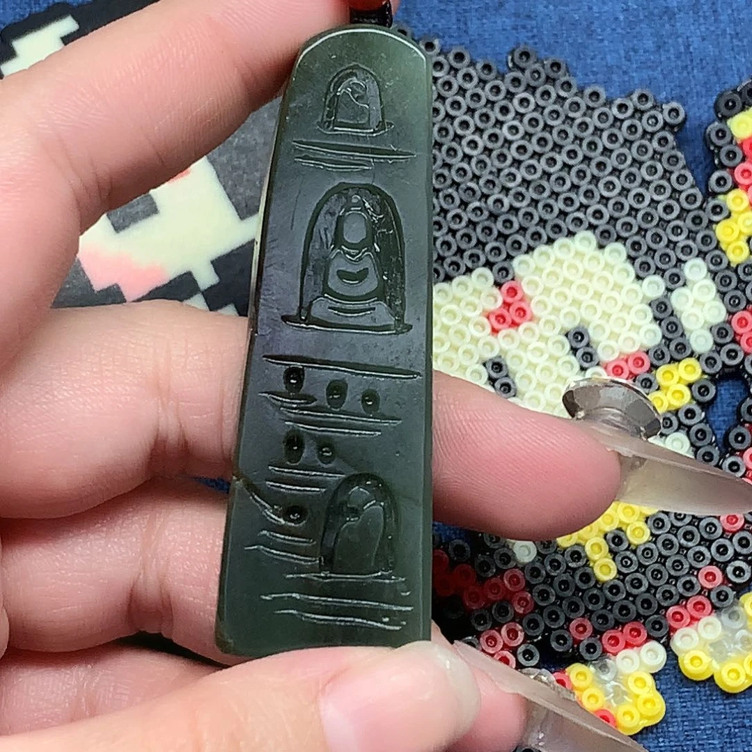 和田玉未镶嵌挂件