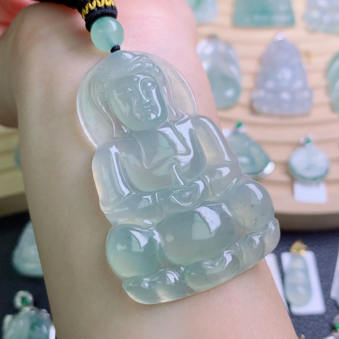 翡翠未镶嵌颈饰吊坠