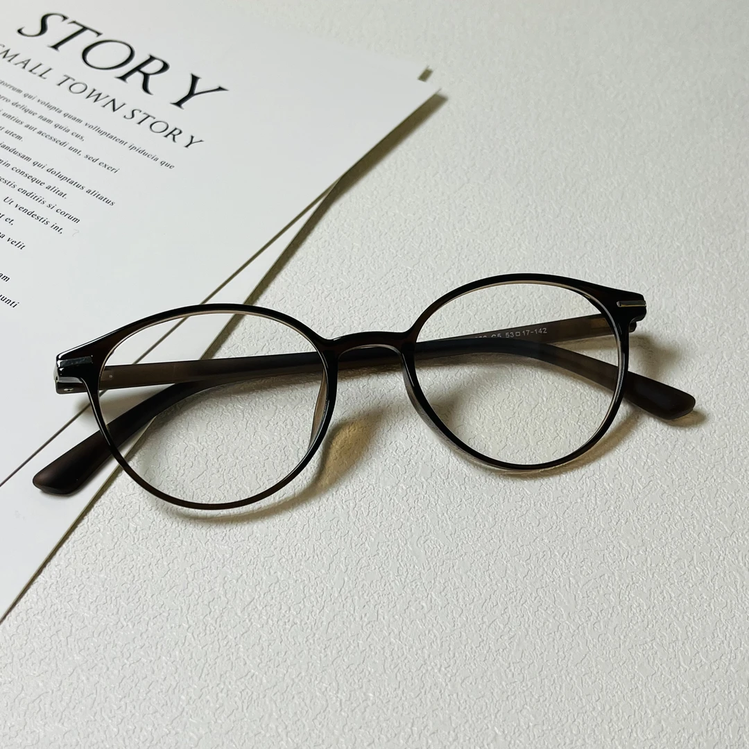 【免费配度数】复古书呆子小框椭圆高品质板材镜架