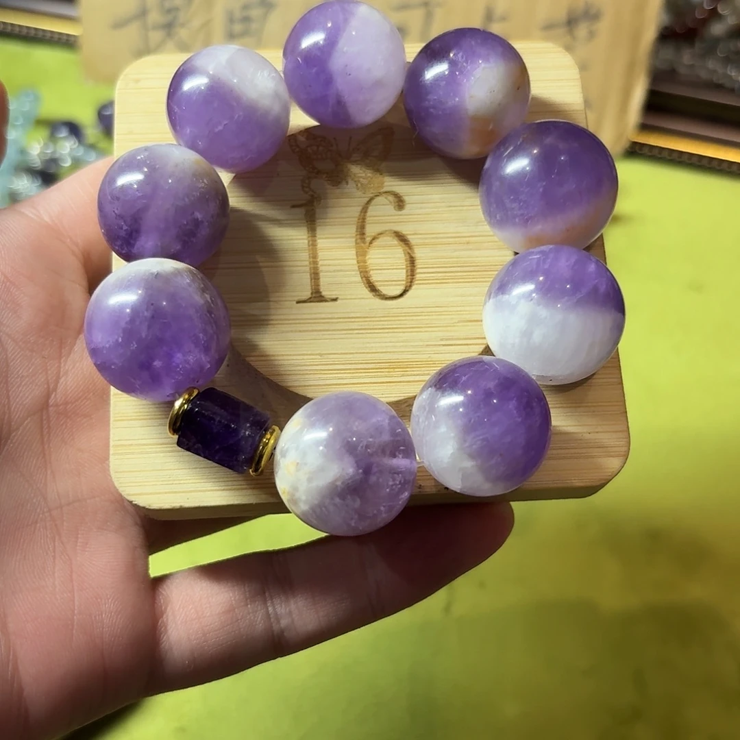 水晶未镶嵌手链卡20紫水