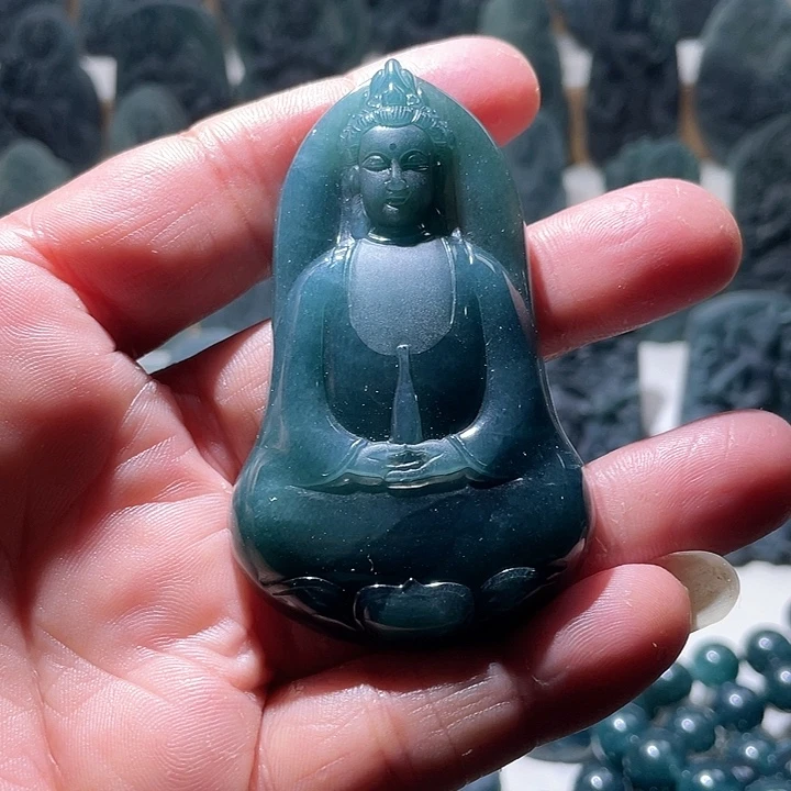 定制翡翠未镶嵌观音