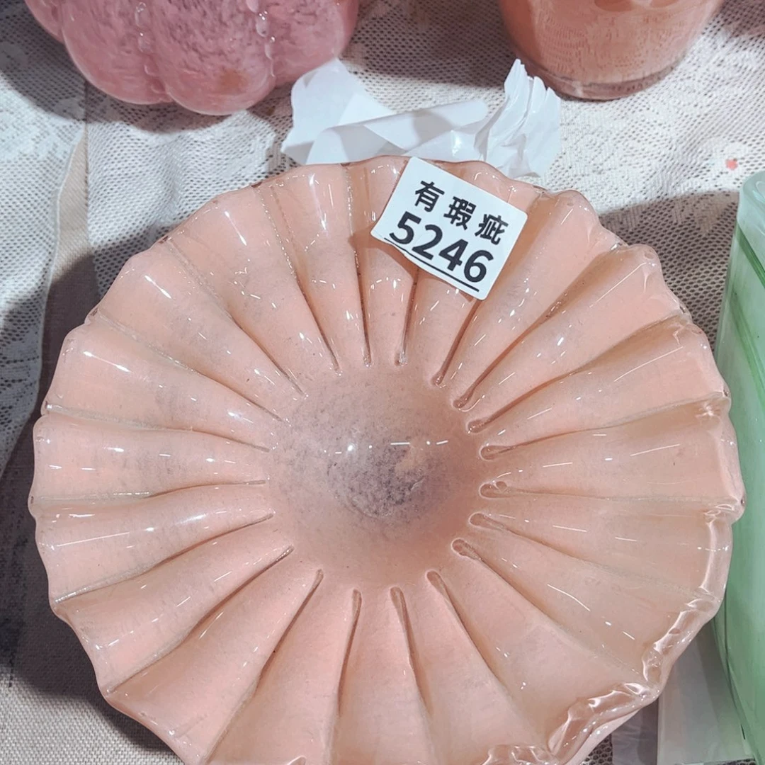 果盘5246 家悦美居琉璃摆件瑕疵