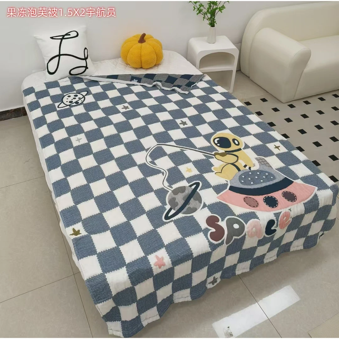 TuLa（宇航员）150*200单人海绵宝宝透气亲肤可爱成人柔软泡芙被