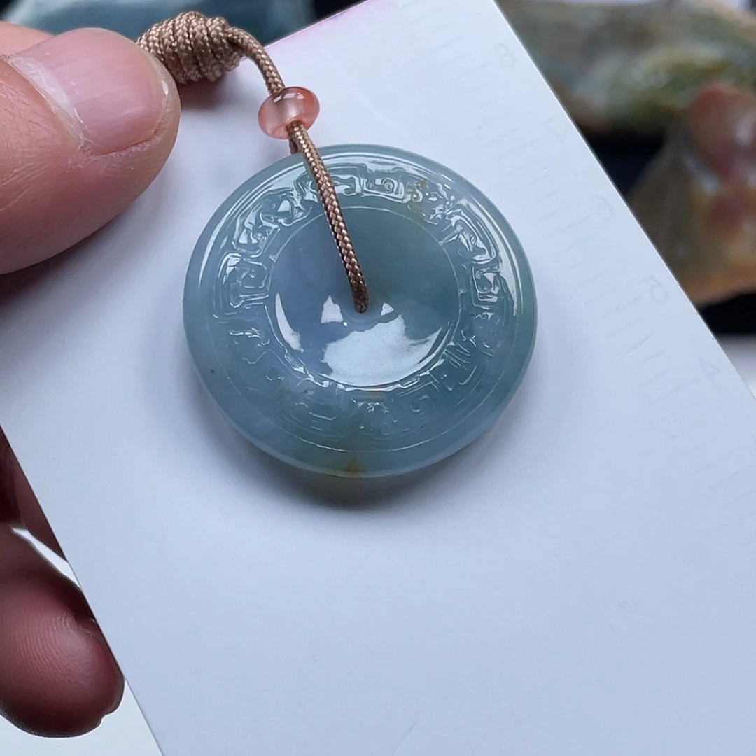 翡翠颈饰未镶嵌缅甸天然A货翡翠