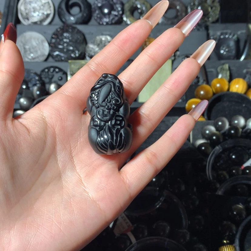 【闪购商品】黑曜岩颈饰未镶嵌大*田