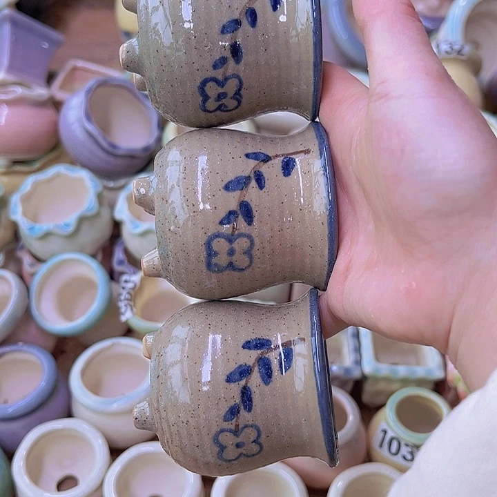 红陶陶瓷花盆当场满12包邮