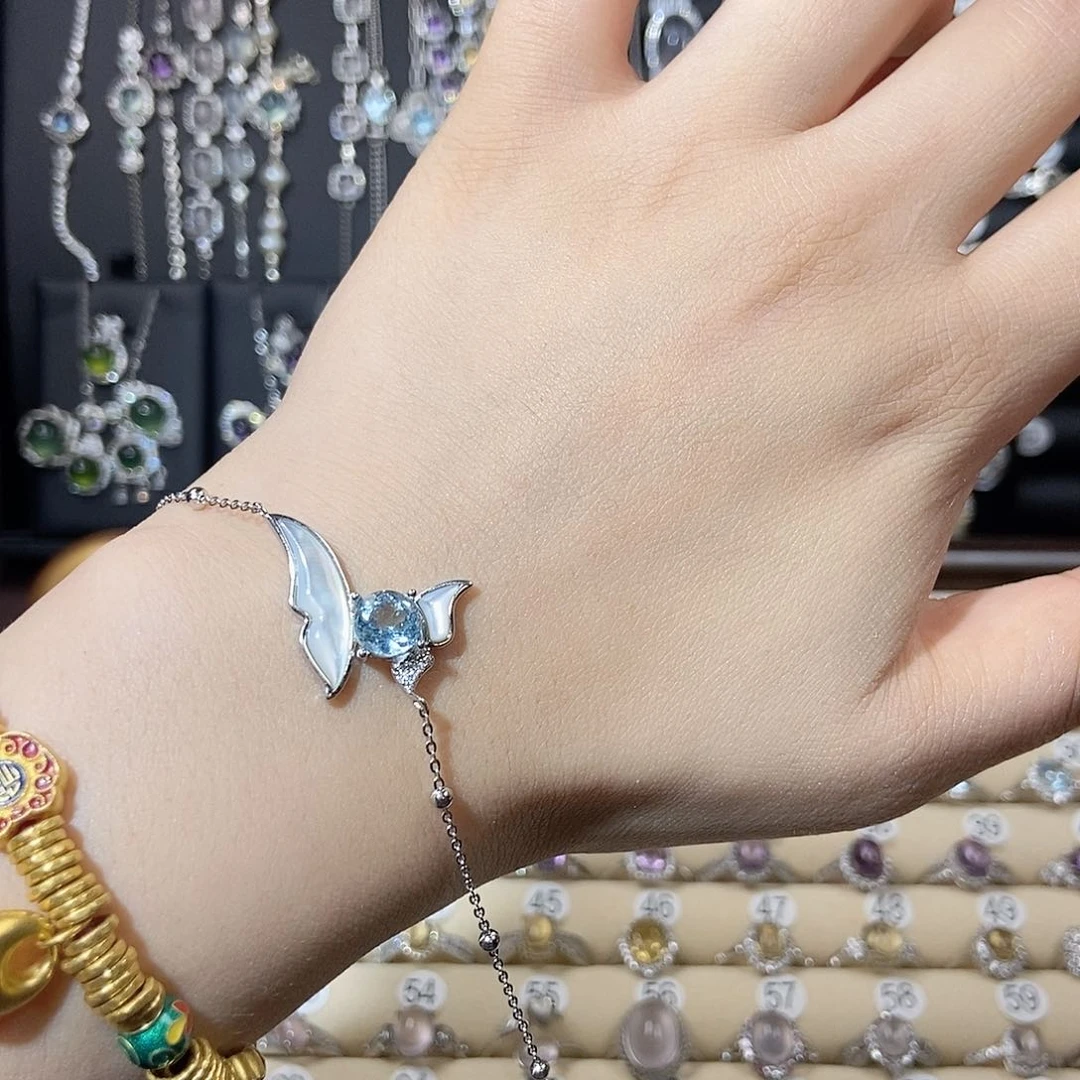 G****银S925镶嵌手链托帕石