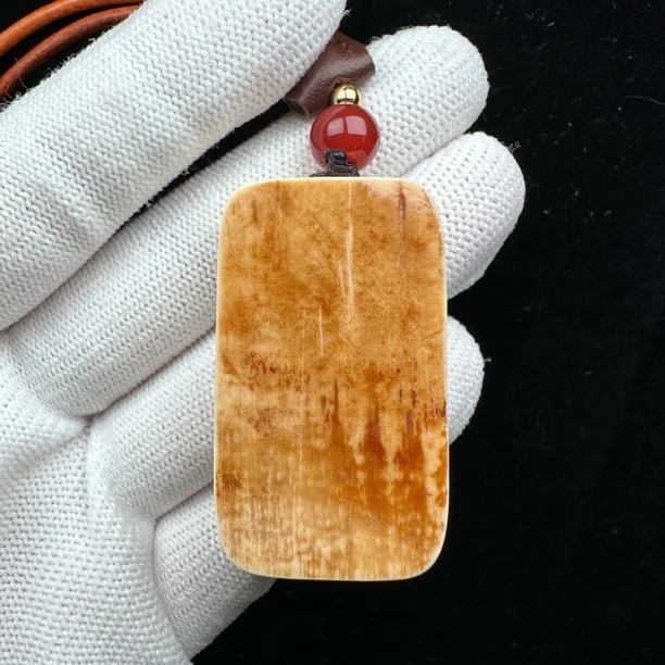 P6787天然猛犸牙肥皂25x43x10mm支持鉴定 假一罚四