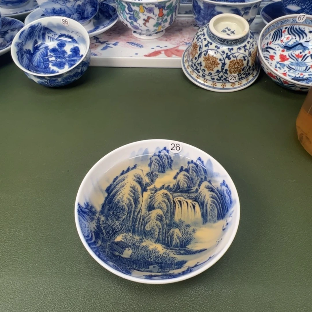 景德镇纯手工纯手绘茶具木木26