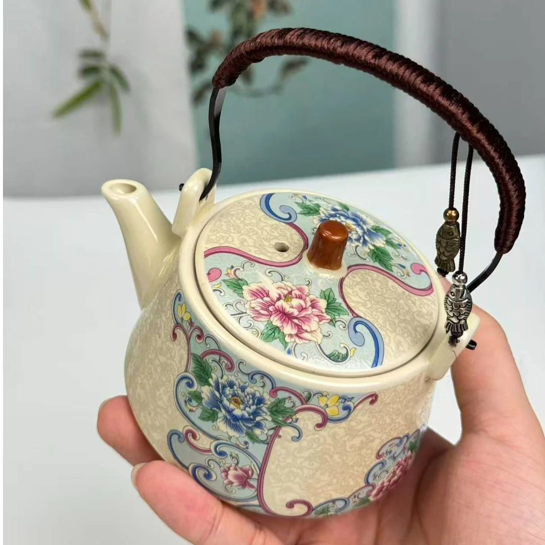 掐丝牡丹【提梁壶】套 装 LC