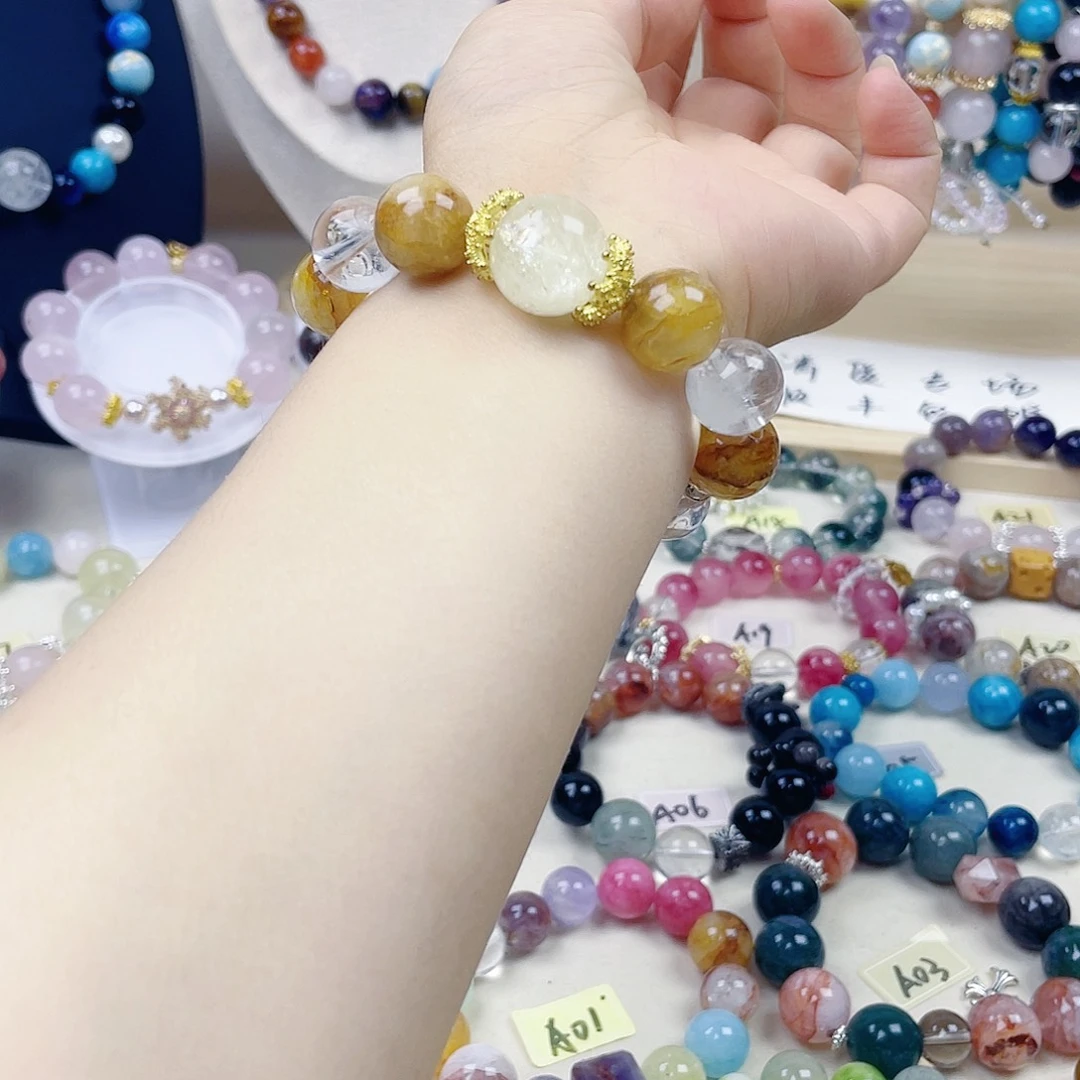 水晶手链银S925镶嵌