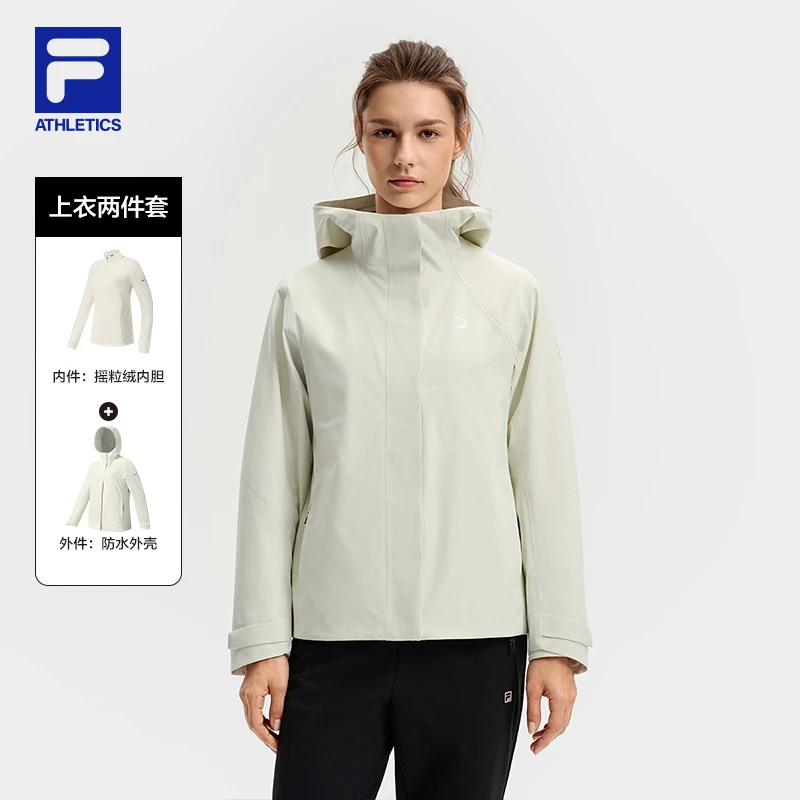 Fila/斐乐女士【上衣两件套】秋季新款户外运动防水外套A11W541701F